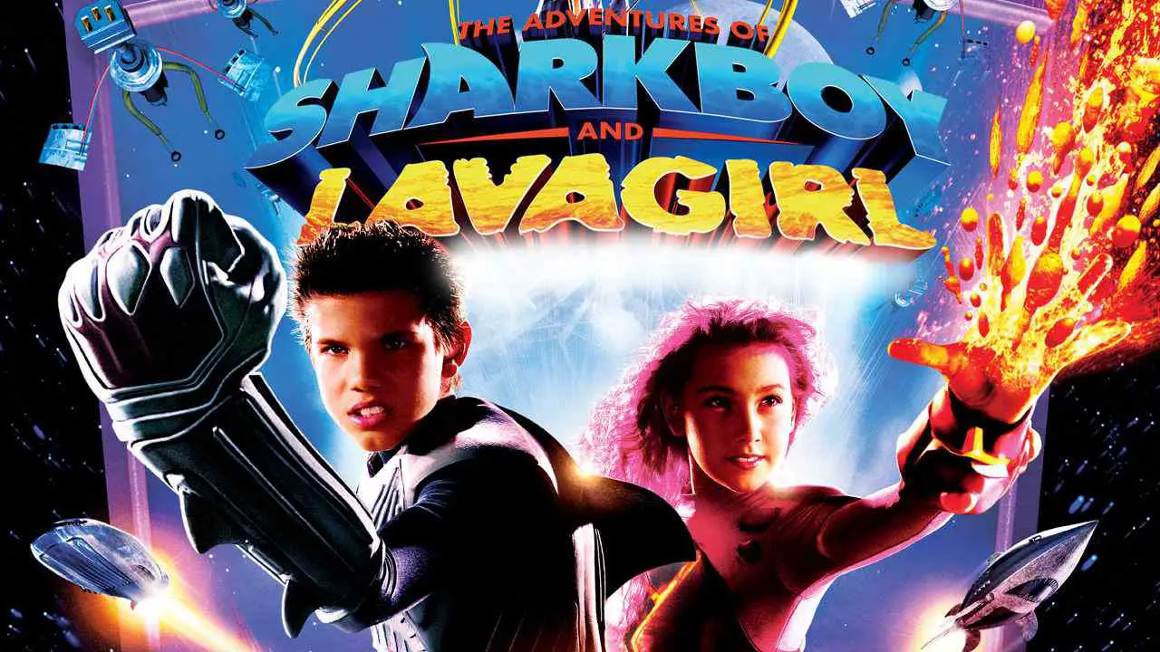A 10-year-old dreamer's imaginary friends mighty Sharkboy and fire-pro...
